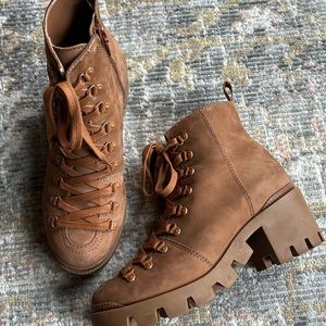 Schutz Xayane Brown Ankle Combat Boot